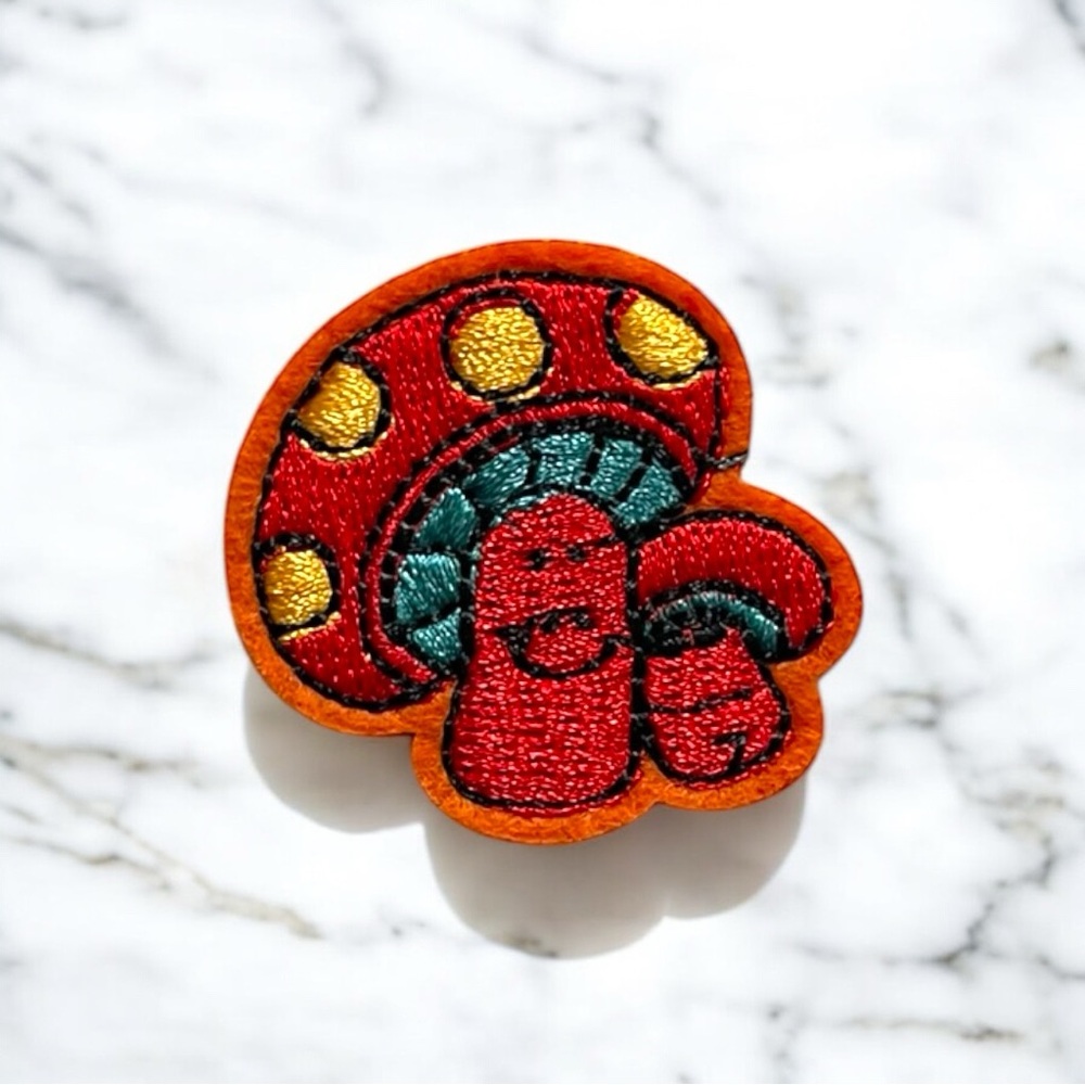Mushroom Embroidered Patch